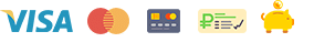 Оплата картами Visa и Master Card, покупка в кредит, оплата по счету и оплата с бонусного счета